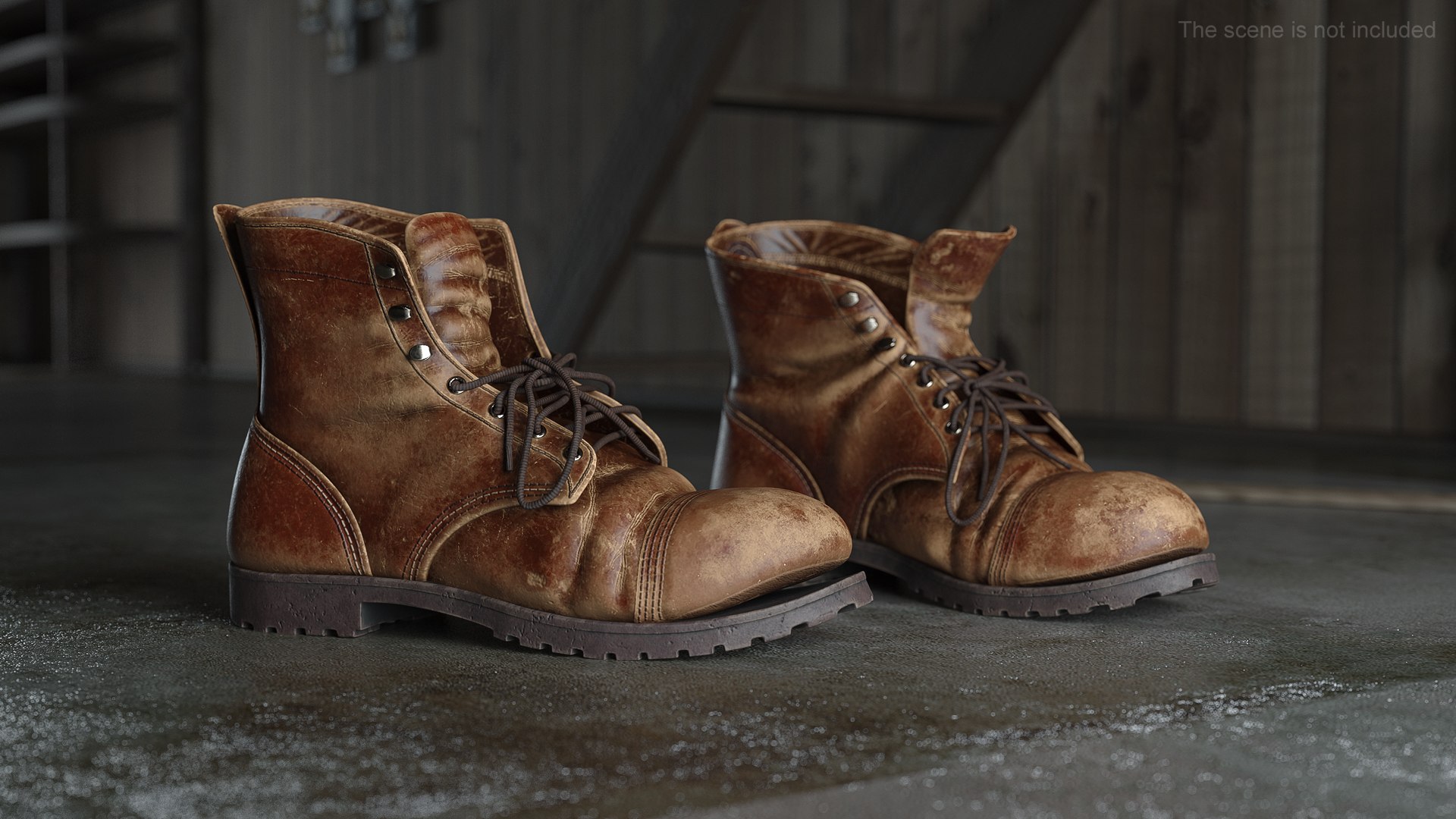 Old Boots model https://p.turbosquid.com/ts-thumb/Vr/I5POaB/GZ/oldbootsmb3dmodel005/jpg/1669060485/1920x1080/fit_q87/1acb63835a0455af883056f701f3f7cc529eecde/oldbootsmb3dmodel005.jpg