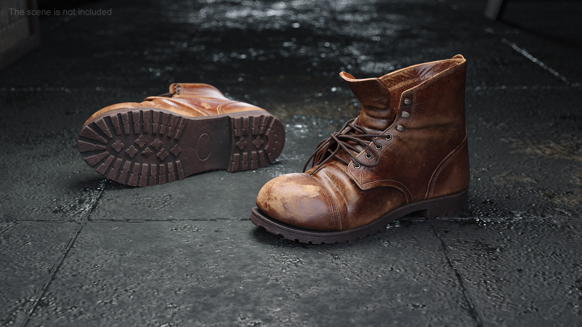 Old Boots model https://p.turbosquid.com/ts-thumb/Vr/I5POaB/Mn/oldbootsmb3dmodel004/jpg/1669060482/1920x1080/fit_q87/53b0d164799685d182e9a81d6ffcd7da017dc2ef/oldbootsmb3dmodel004.jpg