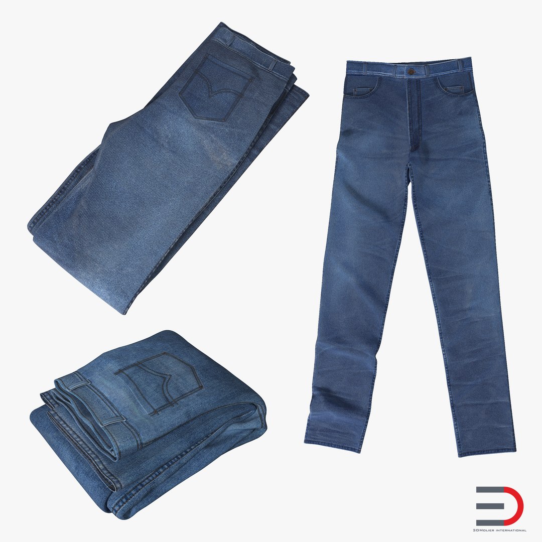 Jeans Collection 3D model preview