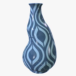 3D Curvilinear Vase Ceramics