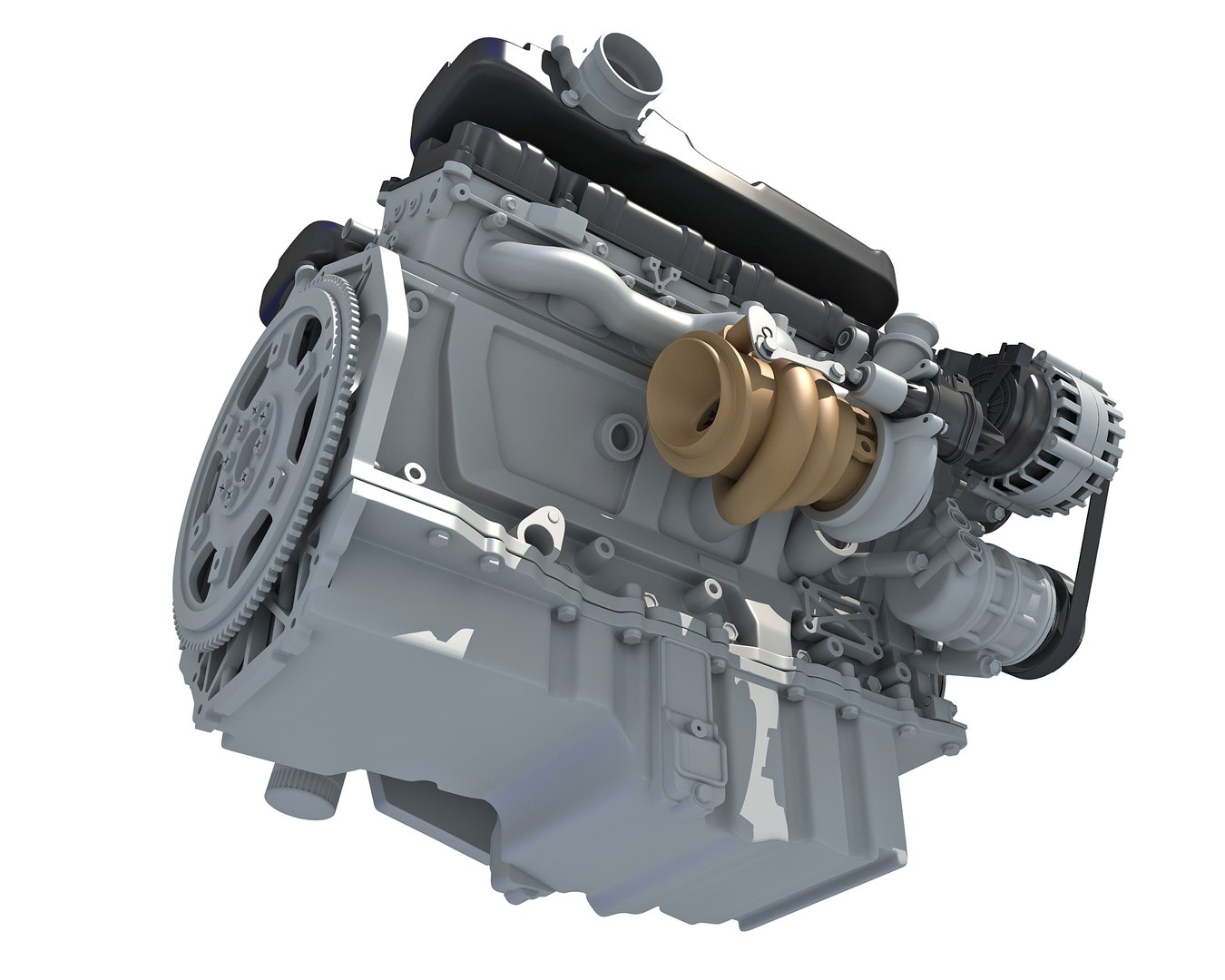 Diesel Engine - 3D Model by 3D Horse