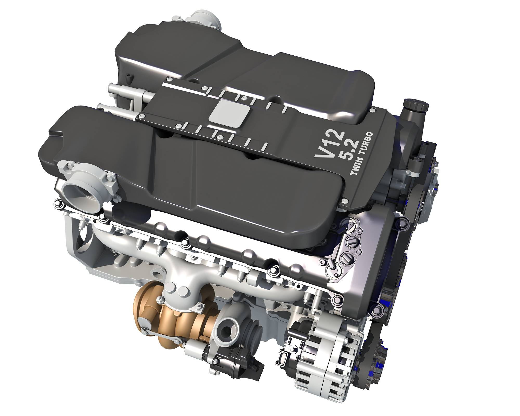 Motor V12 Animado Modelo 3D - TurboSquid 1373995