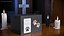 Wooden Pet Ashes Holder with Picture Frame Mockup 3D model
