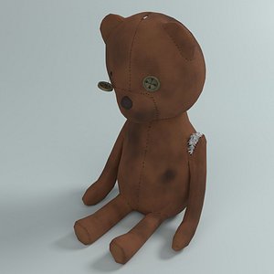 3D Old Teddy Bear
