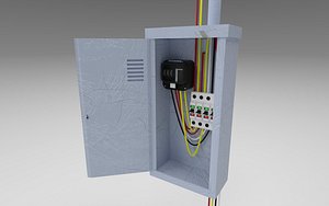 High-Quality Fuse Box 3D Model with SBSAR files 3D model