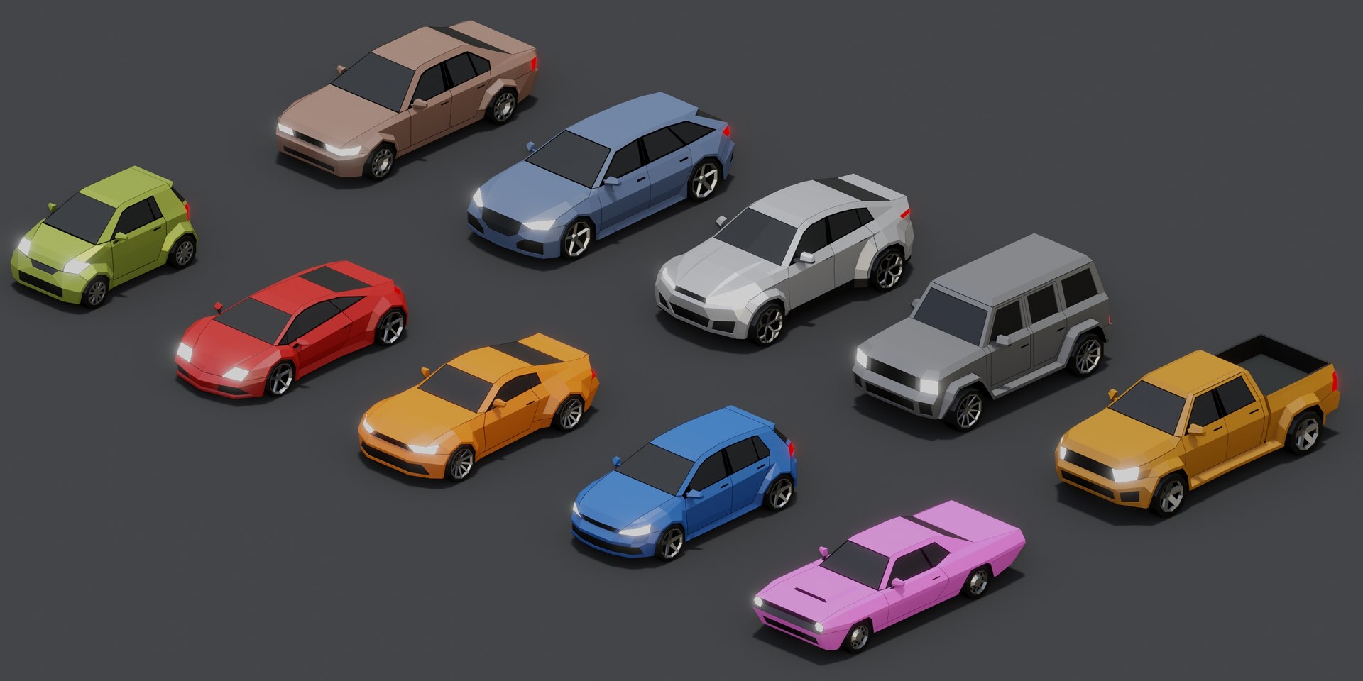 3D Stylized Lowpoly Cars Model - TurboSquid 2080380