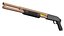 Brown Gold Pump Action Shotgun
