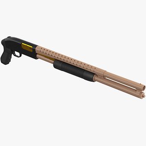 Pump Shotgun 3D Model $8 - .blend .dae .fbx .obj .stl