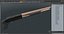 Brown Gold Pump Action Shotgun