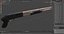 Brown Gold Pump Action Shotgun