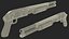 Brown Gold Pump Action Shotgun