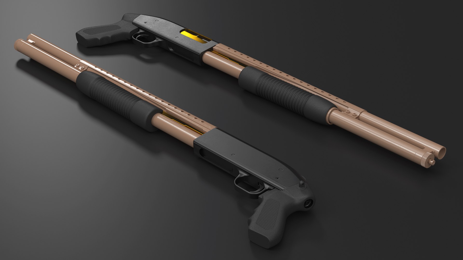 Brown Gold Pump Action Shotgun model https://p.turbosquid.com/ts-thumb/Vr/RUFB6Z/ha/browngoldpumpactionshotgunvray3dmodel005/jpg/1697117834/1920x1080/fit_q87/57f8d93ec5bd38eeffb7fba31d74607426b18c97/browngoldpumpactionshotgunvray3dmodel005.jpg
