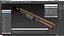 Brown Gold Pump Action Shotgun