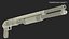 Brown Gold Pump Action Shotgun