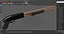 Brown Gold Pump Action Shotgun