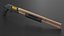 Brown Gold Pump Action Shotgun