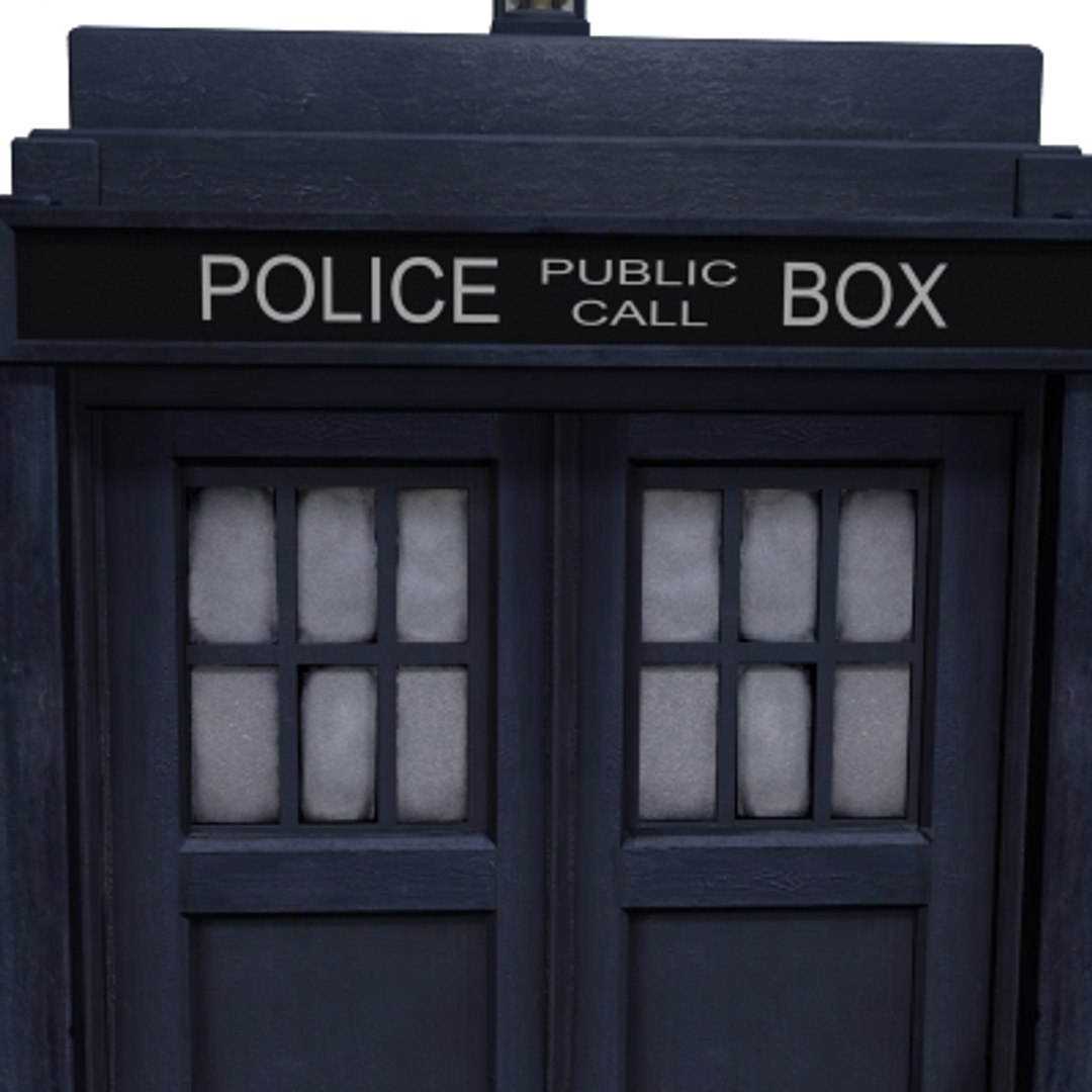Police Box Doctor Tardis 3d Model