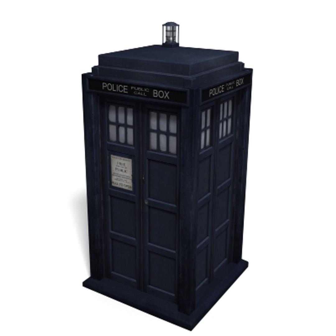 Police Box Doctor Tardis 3d Model