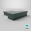 Conjunto de caja de metal verde