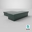 Conjunto de caja de metal verde