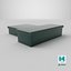 Conjunto de caja de metal verde