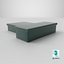 Conjunto de caja de metal verde