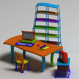 Cartoon colorful world