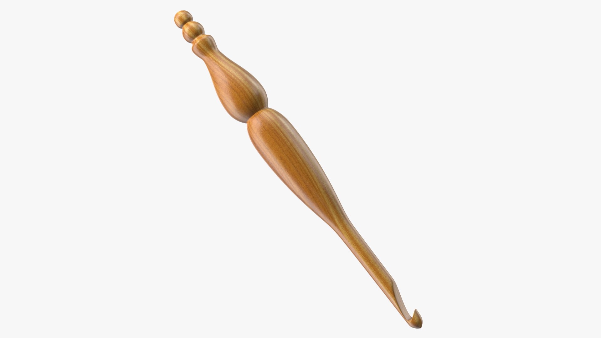 Wooden Crochet Hook 3D model preview
