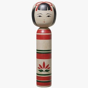 Kokeshi doll 3D model