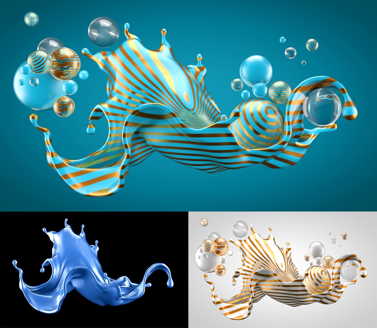 3D Splash Liquid - TurboSquid 1626048