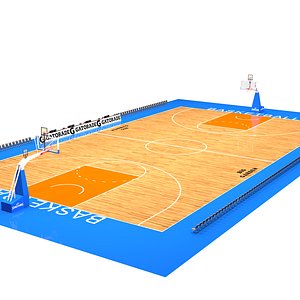 3D model basketball basket ball