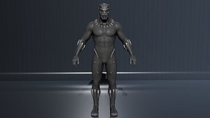 Black Panter 2018 low-poly