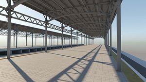 passenger platform 3D model