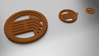 Print Coaster Demeter and Pendant