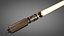 Vintage wooden lightsaber