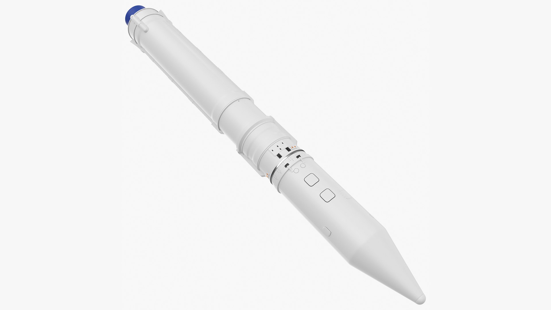 Rocket Launch Vehicle 3D model preview