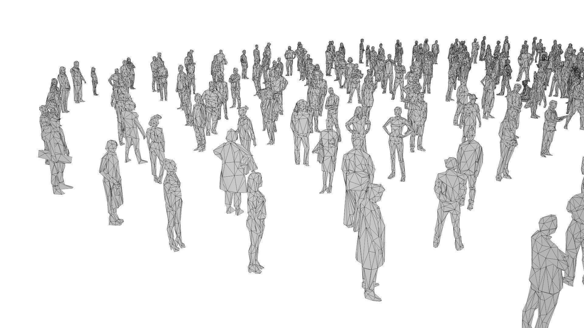 3D - 296 people crowd https://p.turbosquid.com/ts-thumb/Vr/r10WL2/tUeX8zOu/low_poly_people_pack_05_w/jpg/1556903433/1920x1080/fit_q87/8ccfa0d7dd674802a18b690e4664fe86d5c6133f/low_poly_people_pack_05_w.jpg