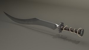3D machete02 model