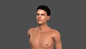 Beautiful Man -Rigged and animated character