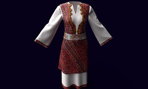3D traditional slavic clothes model