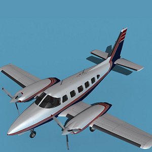 Piper PA-31-350 Navajo V05 3D model