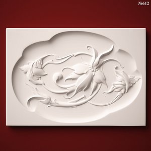 (612) Bas Relief -3d STL model for CNC