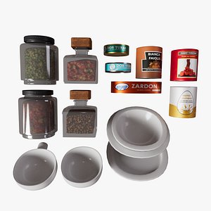 Kitchenware  Pantry Essentials Bundle 3D
