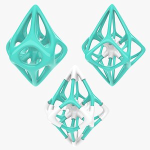3D model Math Sci-Fi Geometries Set 05