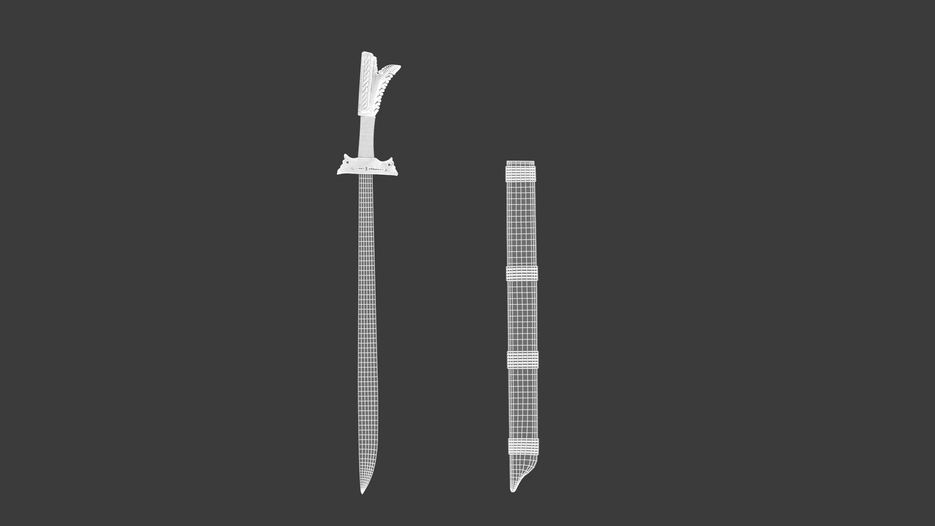 3D Kampilan Sword Model - TurboSquid 1762088