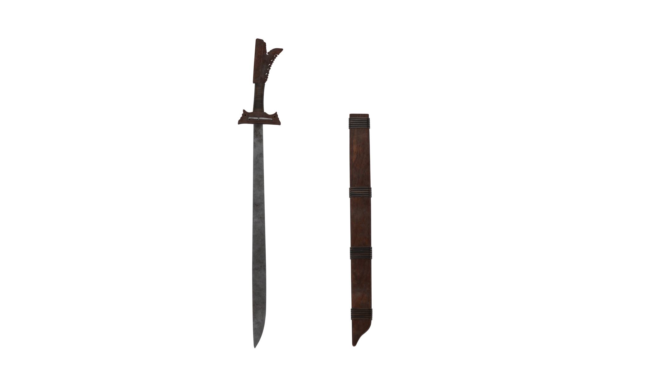 3D Kampilan Sword model TurboSquid 1762088