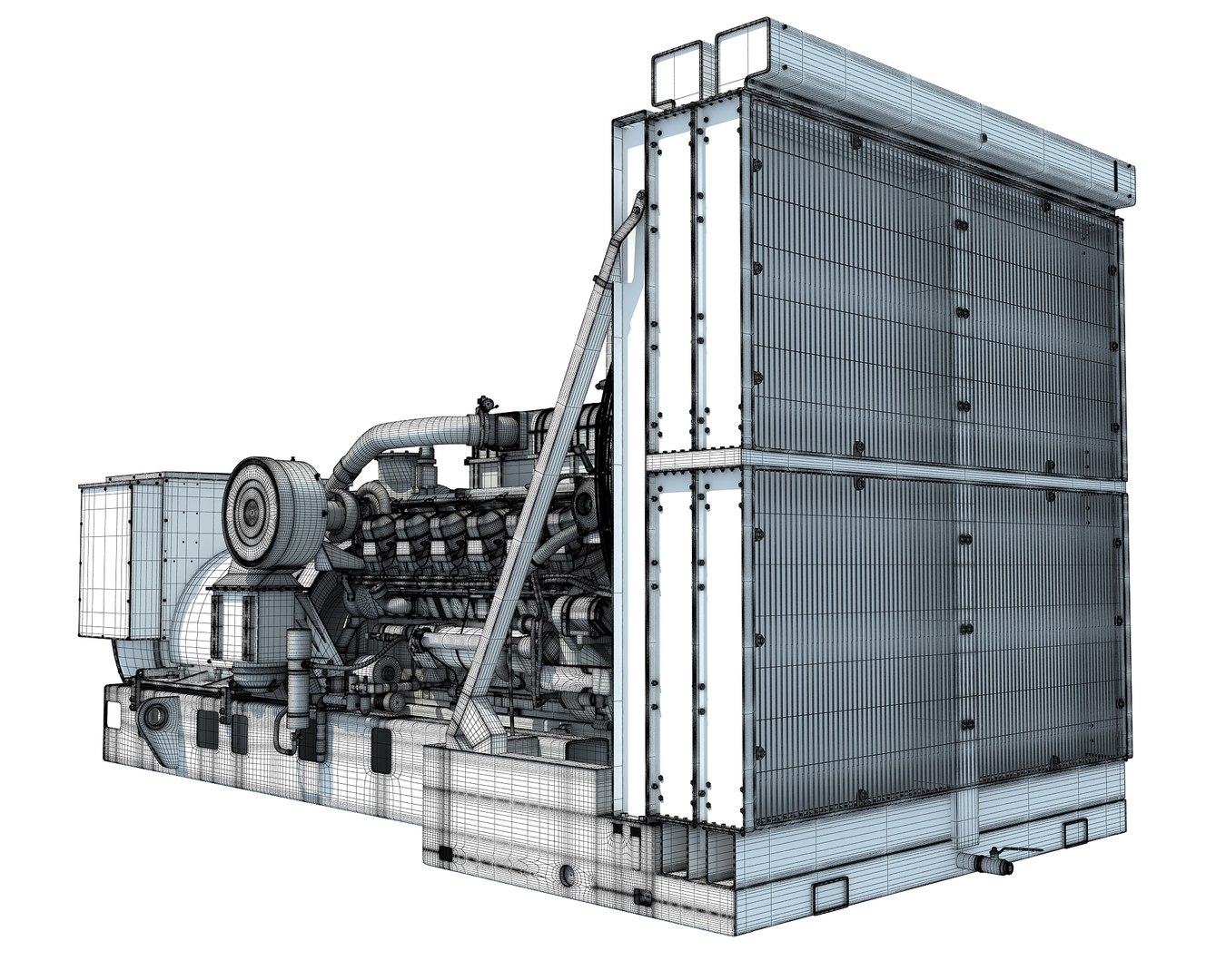3D Drilling Power Generator Engine Model - TurboSquid 1213614