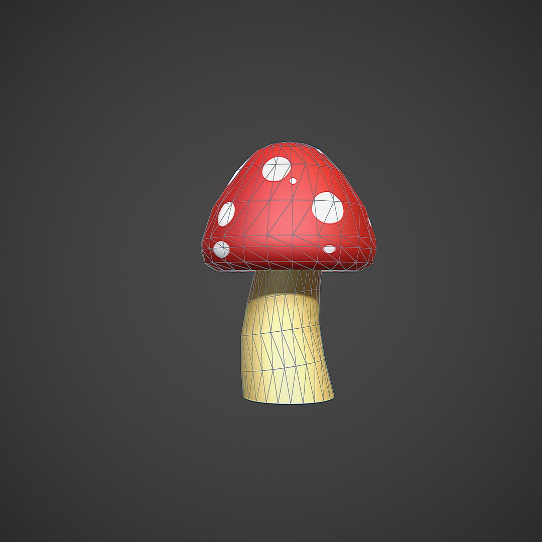 Mushroom Cartoon 3d Max 