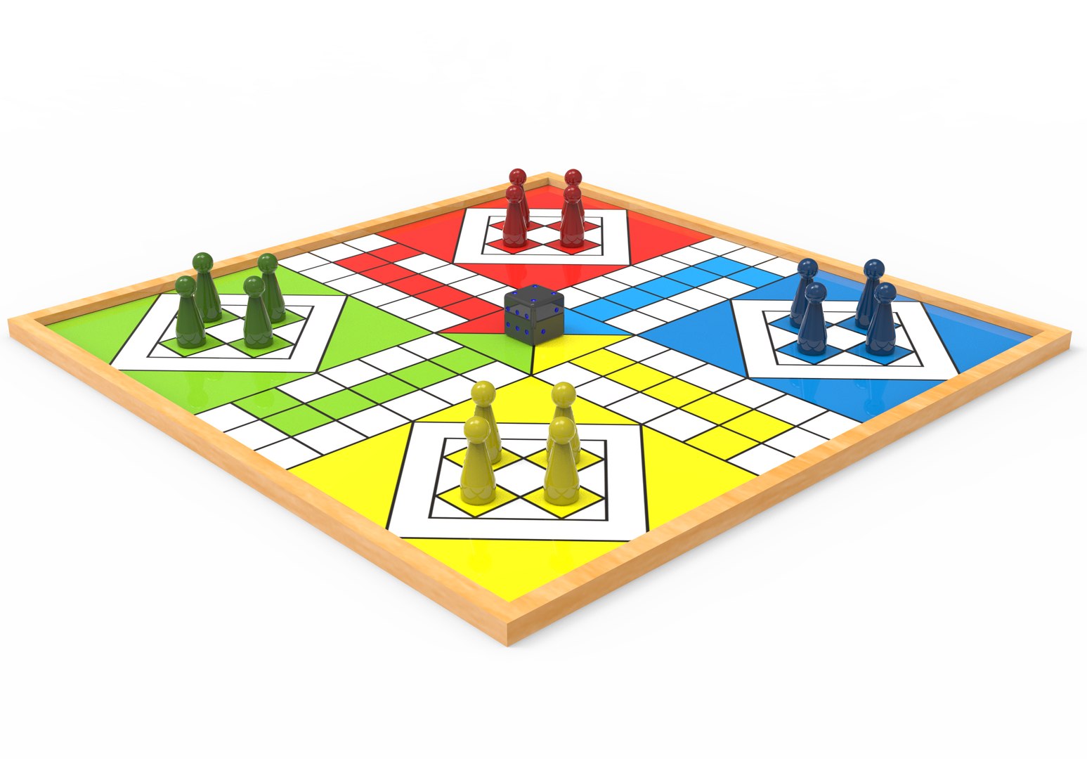 Ludo board game figurines. 3D Stock Photo - Alamy