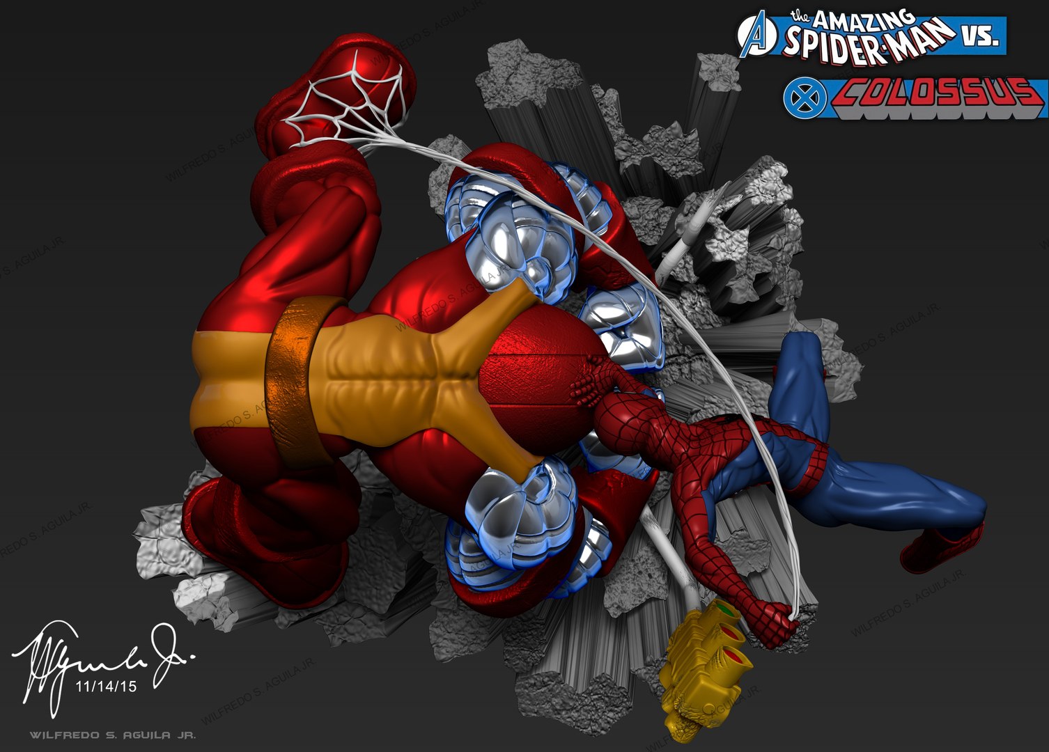 Amazing Spiderman Colossus 3d Model